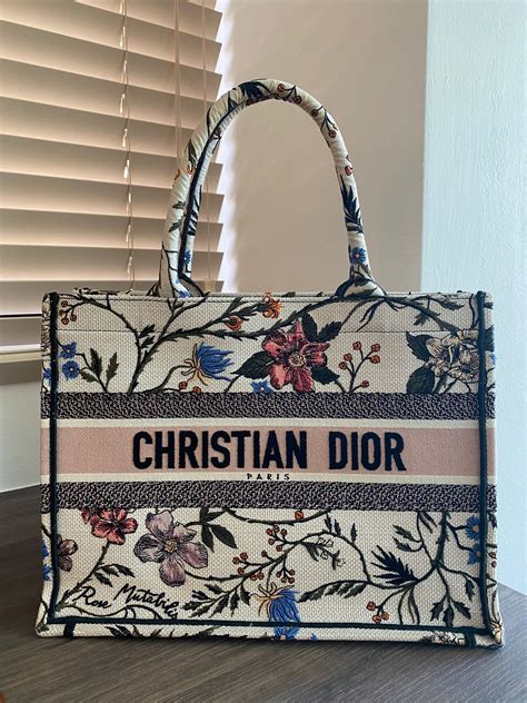 christian dior book tote rosa mutabilis|rosa mutabilis book tote.